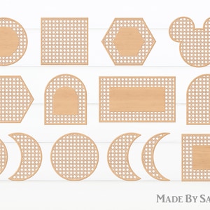 Cane Rattan Namensschild SVG, Rattan Bundle Svg, Rattan Rundes Schild Svg, Glowforge Svg, Rattan Türhänger svg, Rattan Muster svg dxf, Boho Svg