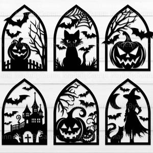 Halloween Spooky House SVG, Halloween Door Hanger Svg, Halloween Decor, Wooden Door Hanger Dvg, Haunted House, Black Cat Svg, Pumpkin Svg