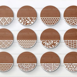 Cintre de porte à motifs SVG, paquet de cintre de porte SVG, panneau de bienvenue SVG, paquet de modèles SVG, fichier Glowforge, fichier vectoriel, coupe de bois dxf, eps
