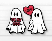 Valentines Ghosts Svg, Be my boo Svg, Love Svg, Valentine's Day Svg, Valentines Laser Cut Files, Glowforge Svg, Valentines Decor, Boo Svg