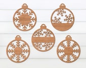 Christmas Ornament SVG, Christmas Signs Bundle SVG, Snowflake Svg, Christmas Decor, Laser Cut File, Glowforge files, Christmas Bauble SVG