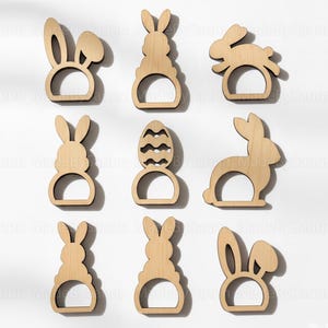 Servilletero de Pascua Svg, Servilletero, Servilletero Svg, Pascua Svg, Servilleta Svg de Pascua, Glowforge Svg, Orejas de Conejo Svg, Huevo de Pascua Svg, Conejo