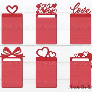 Valentines Day Gift Card Holder Svg, Valentines Day Svg, Love Tag Svg, Heart Tag Svg, Glowforge SVG, Valentines Day Decor