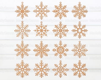 Christmas Snowflakes Bundle Svg, Snowflake Svg, Christmas Ornaments Svg, Laser Cut Files, Christmas svg, Christmas Glowforge File