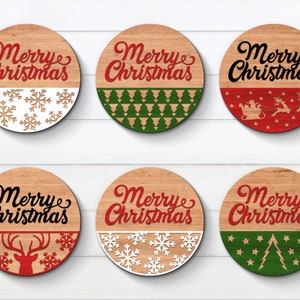 Christmas Door Hanger Bundle SVG Door Hanger SVG Christmas | Etsy