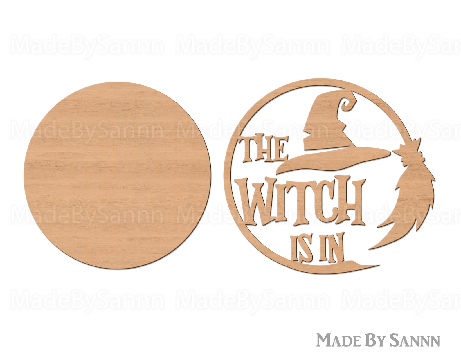The Witch is in Svg, Halloween Door Hanger Svg, Halloween Door Sign Svg ...