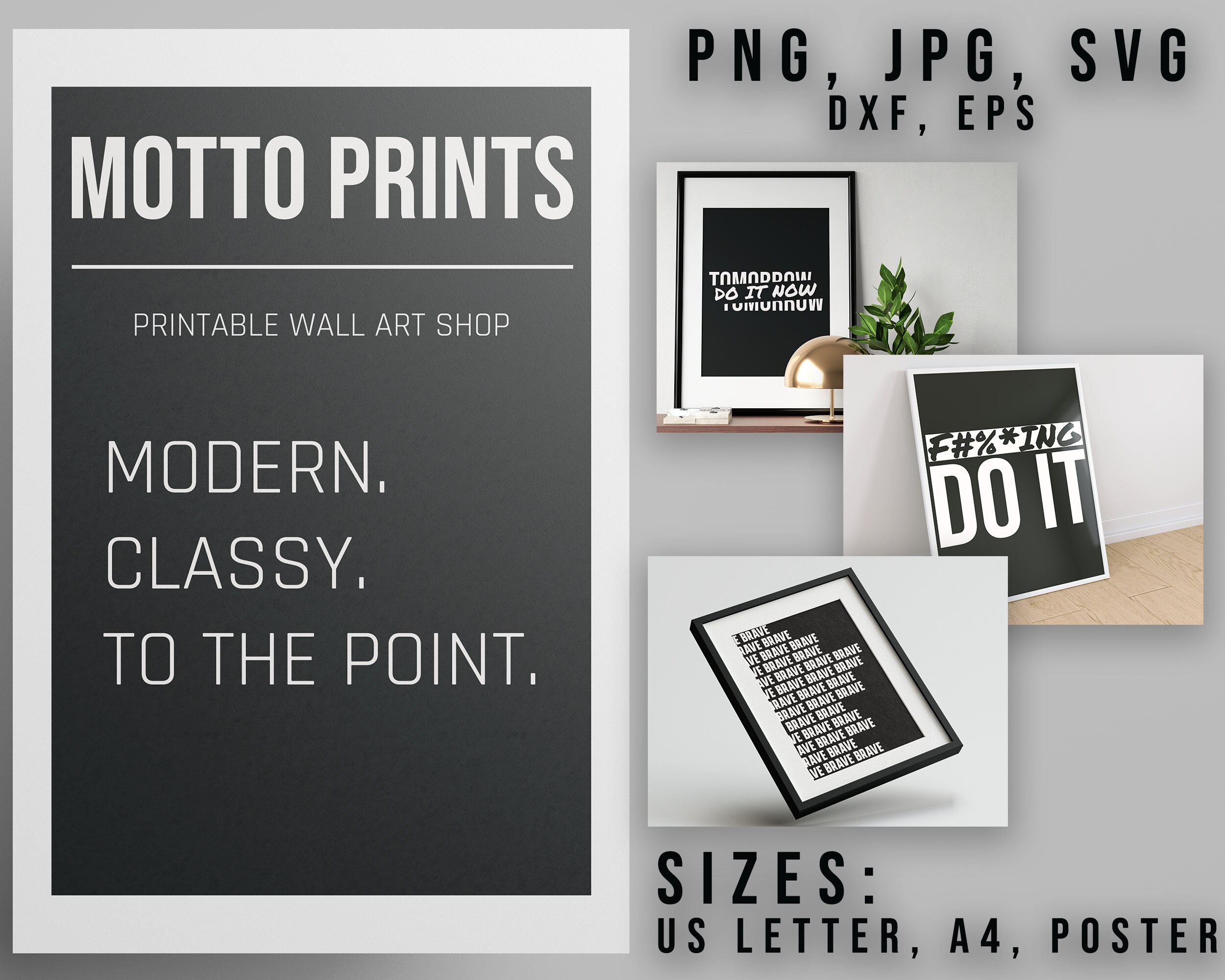 Printable Wall Art Motivational Poster Motivational Wall | Etsy