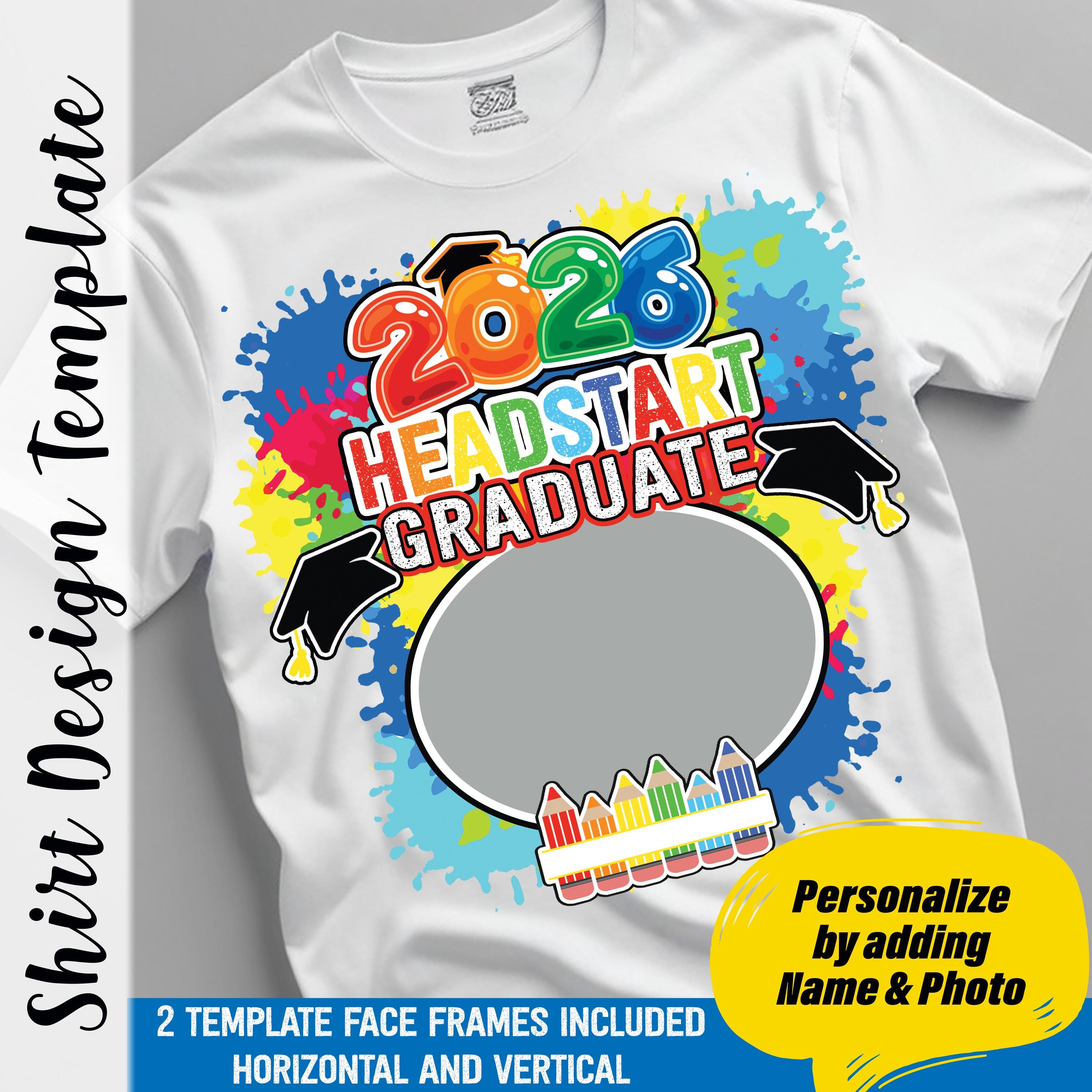 Headstart Graduation Template PNG | Class of 2026 | Add Photo & Name ...