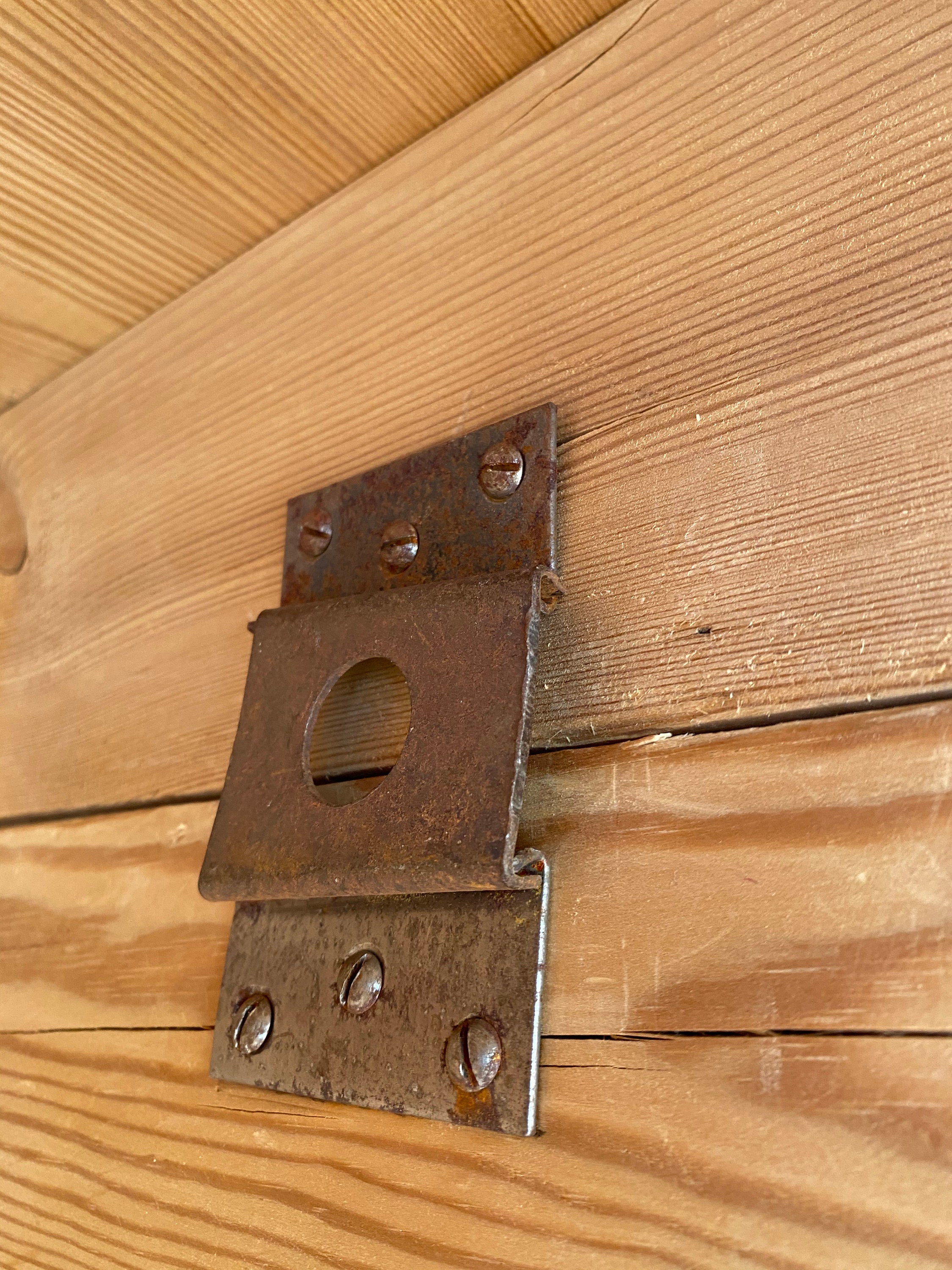 Armario poste de vidrio puerta lavandería madera maciza de | Etsy