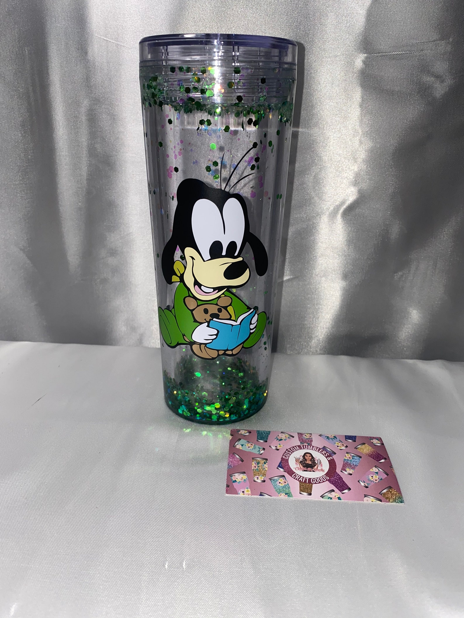 Custom Snow Globe Glitter Tumblers Personalized Tumbler Etsy