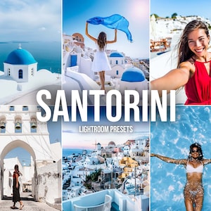 10 Mobile & Desktop Lightroom Presets, Santorini Presets, Professional One Click Presets for Influencers, Bloggers and Photographers.