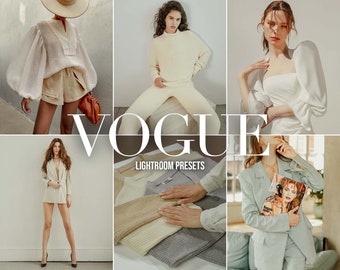 5 ajustes preestablecidos de Lightroom para dispositivos móviles y de escritorio, Vogue, ajustes preestablecidos profesionales con un solo clic para influencers, bloggers y fotógrafos