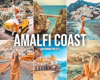 10 Mobile & Desktop Lightroom Presets, Amalfi Coast, Professionelle One Click Presets für Influencer, Blogger und Fotografen.