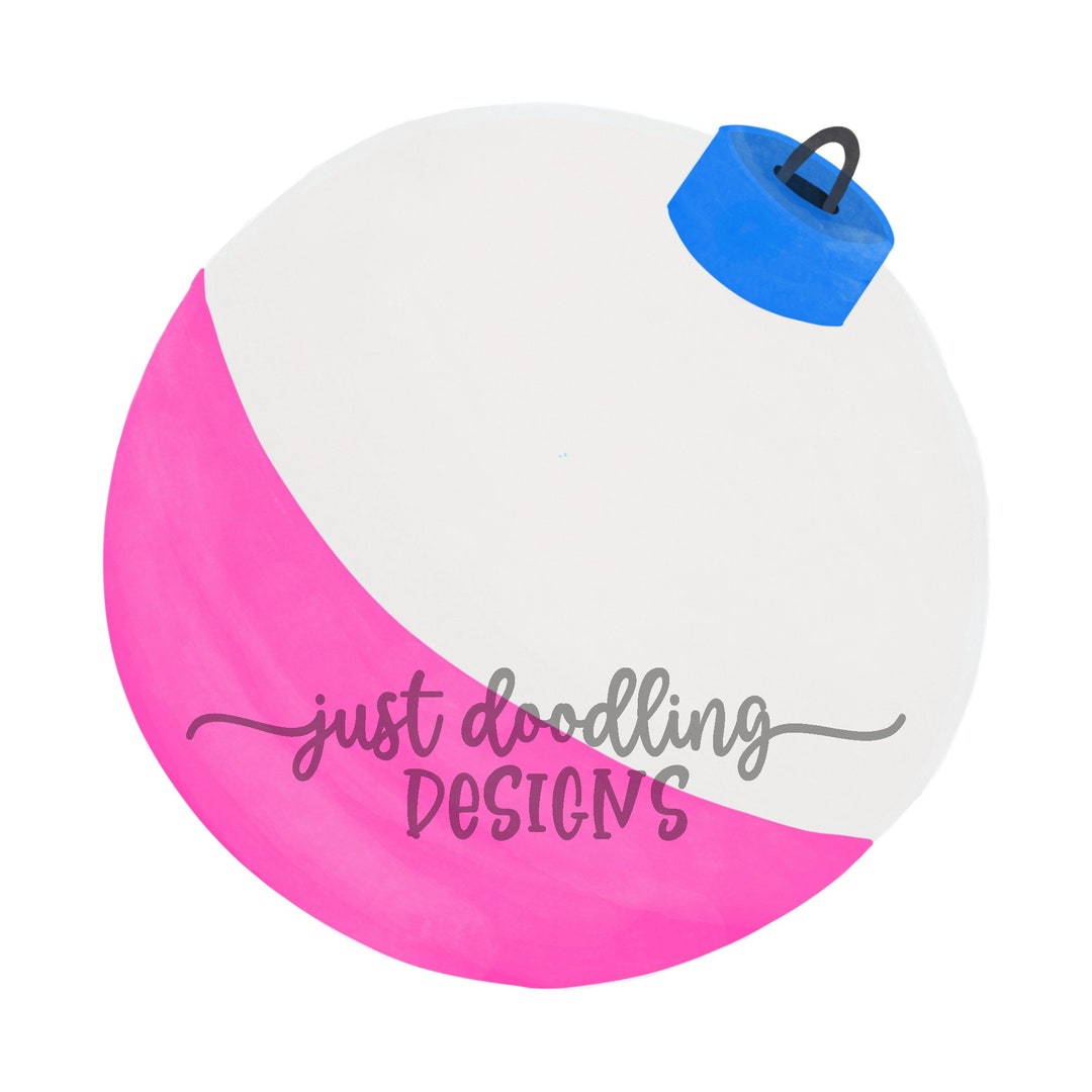 Pink Watercolor Fishing Bobber Clipart Watercolor Fishing Etsy