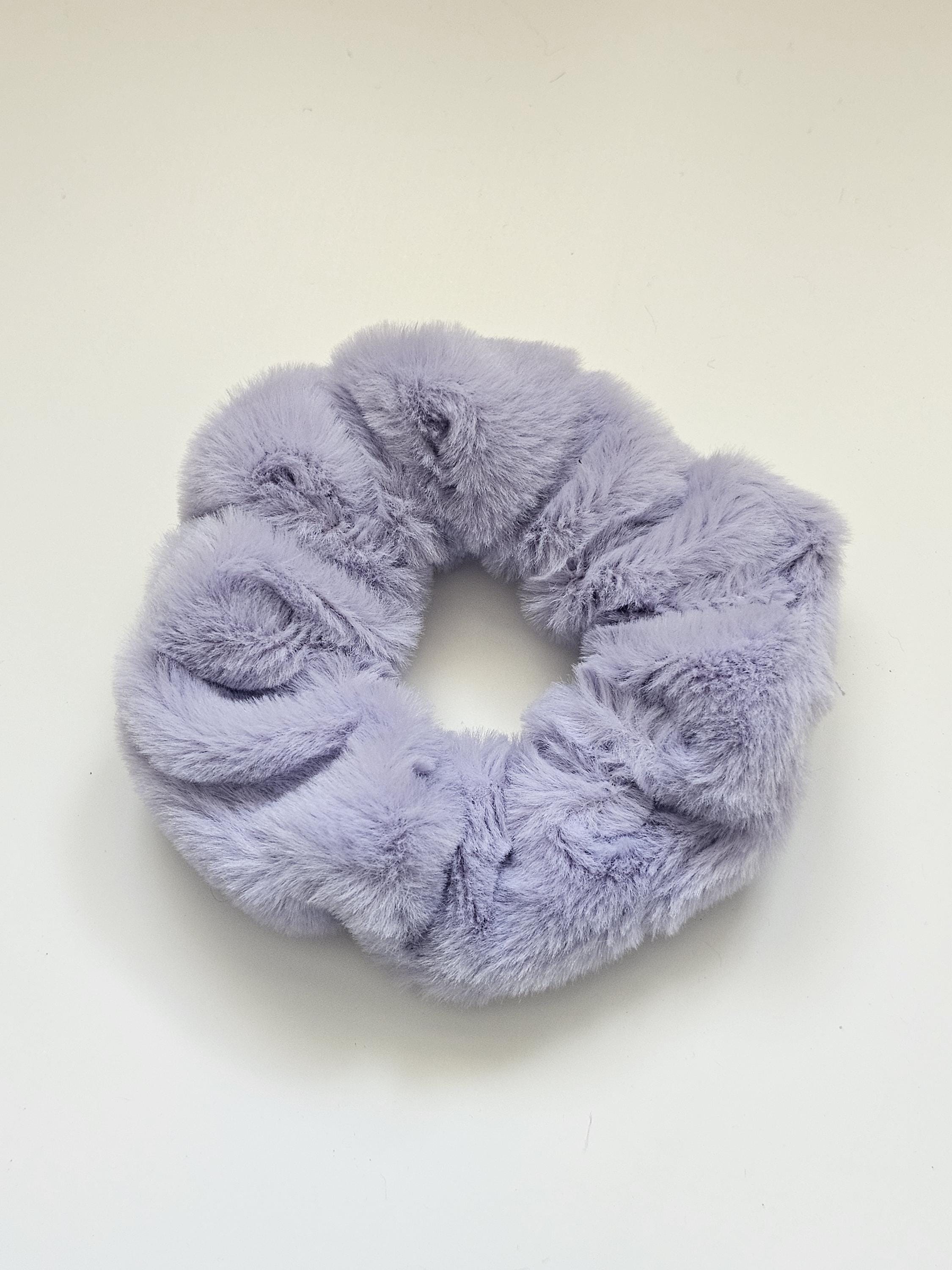 Super soft plush scrunchies, Fluffy hair scrunchie, Womens hair scrunchie, Girls scrunchies, Hair accessories, Gift for her - Thumbnail 5