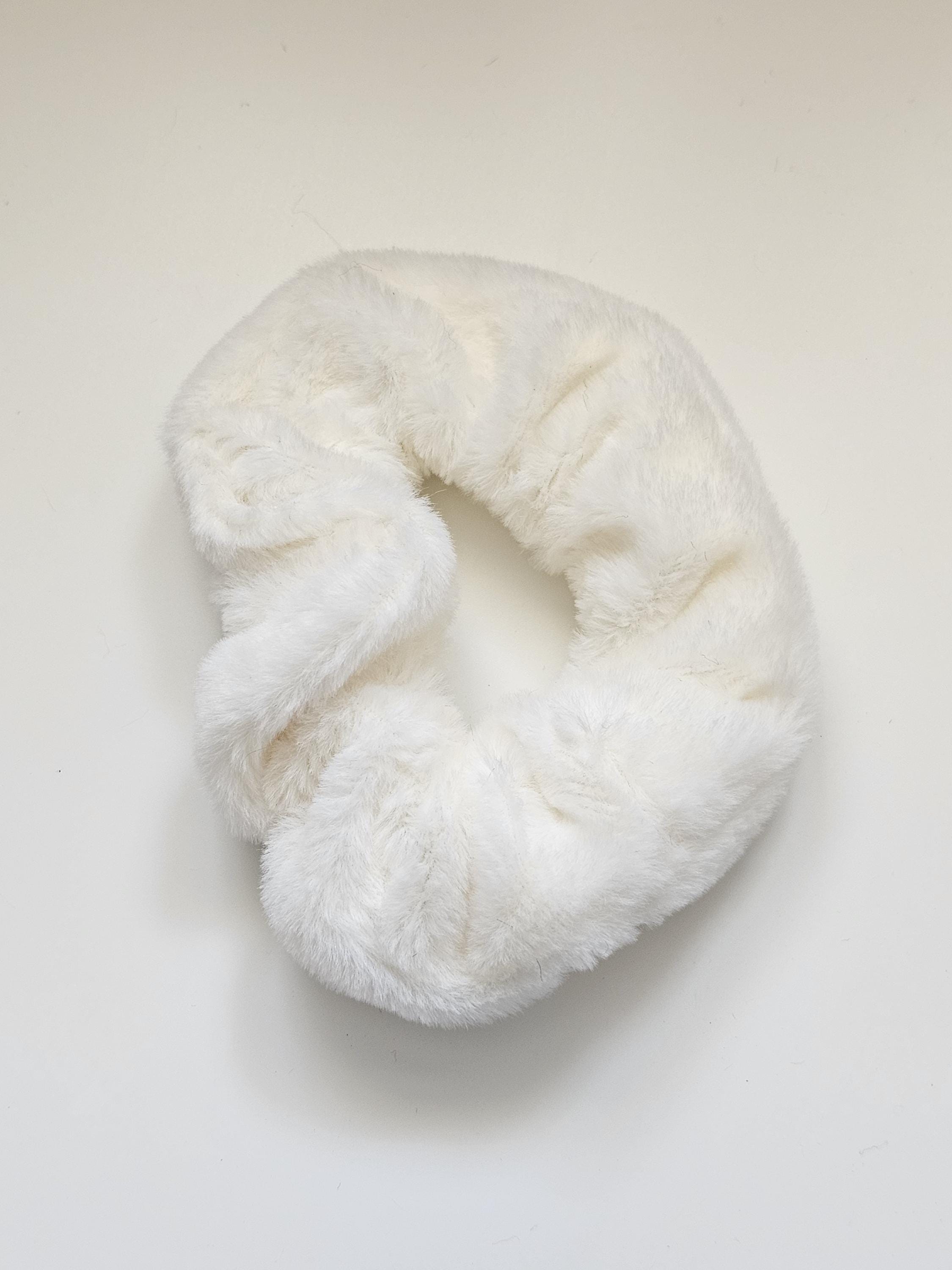 Super soft plush scrunchies, Fluffy hair scrunchie, Womens hair scrunchie, Girls scrunchies, Hair accessories, Gift for her - Thumbnail 2