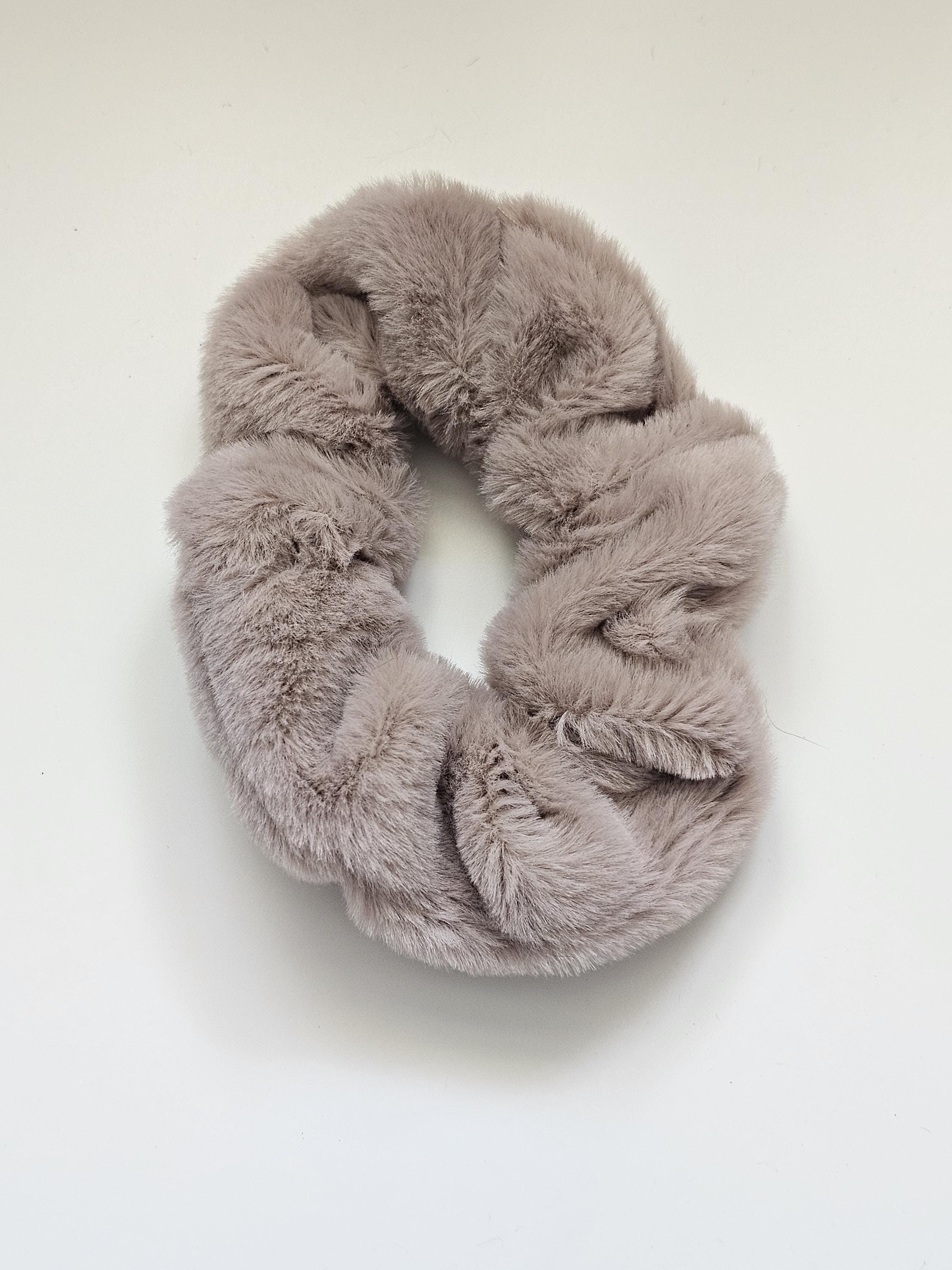 Super soft plush scrunchies, Fluffy hair scrunchie, Womens hair scrunchie, Girls scrunchies, Hair accessories, Gift for her - Thumbnail 3