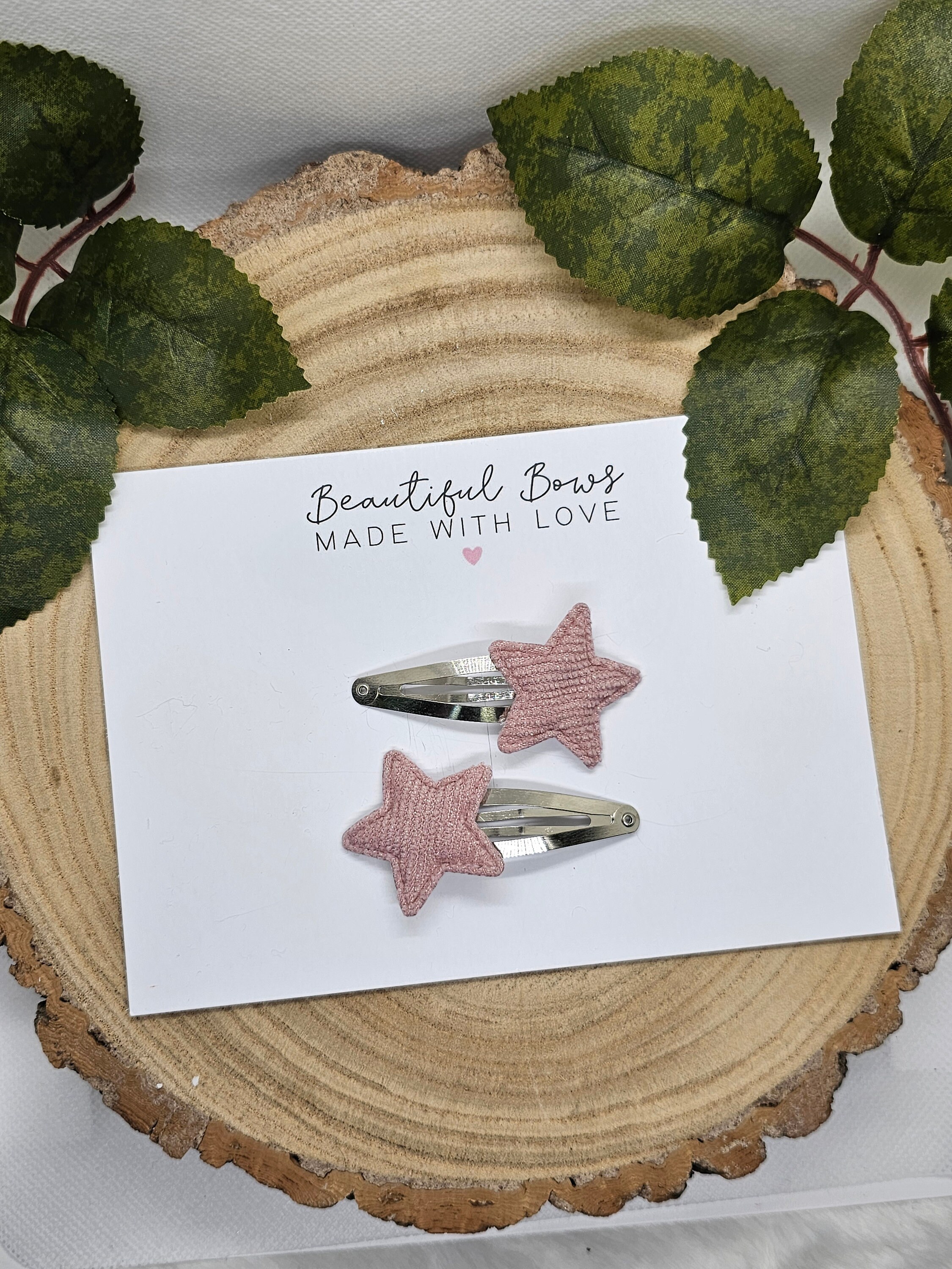Corduroy star clips, Shimmer star clips, Fringe clips, Snap clips, Girls hair accessories, Star clips, Womens clips, Gifts for girls - Thumbnail 7