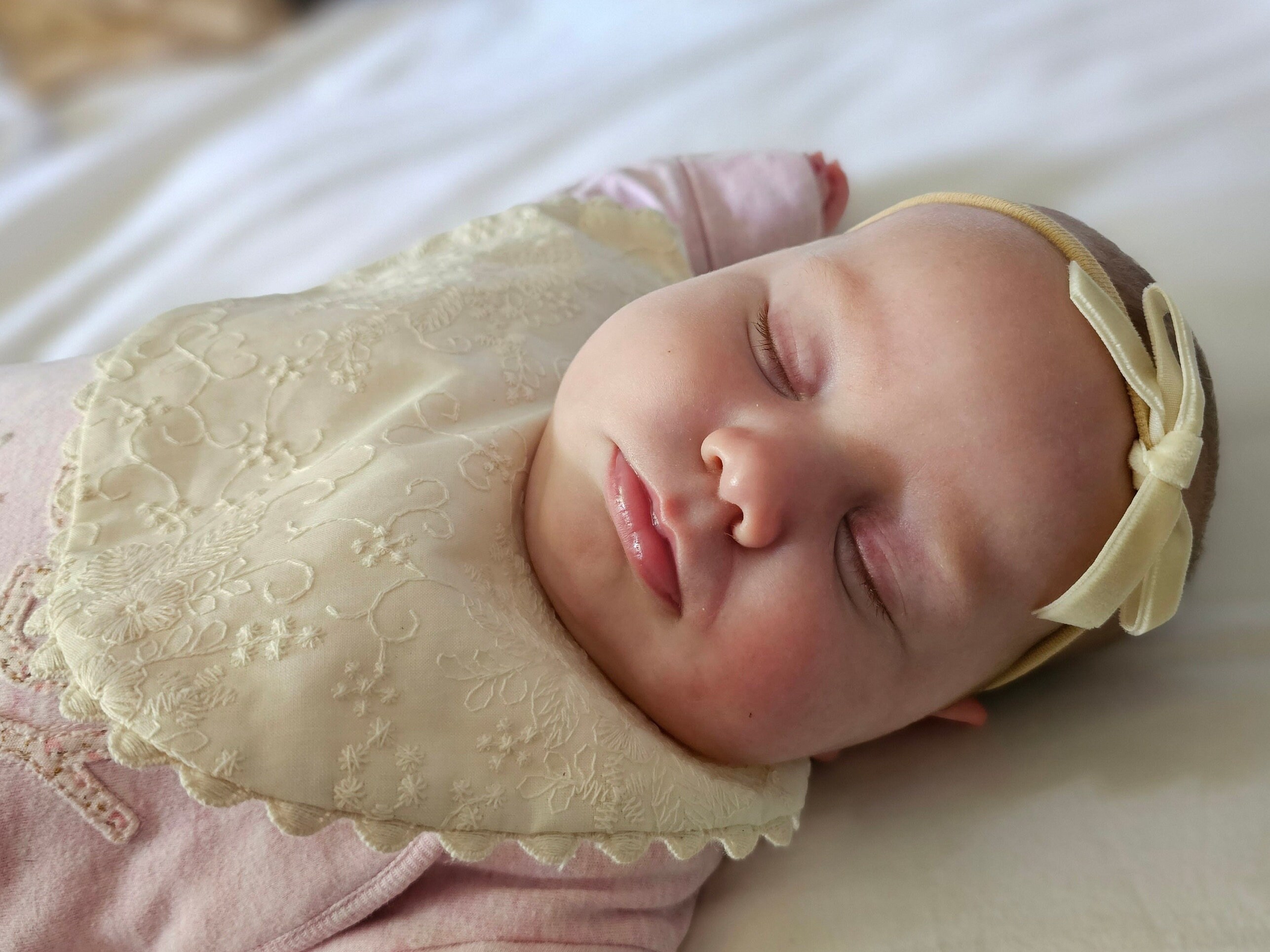 Baby Bow Headband Sets, Baby Headbands, Baby Bows, Girls Bows, Dainty Bows, Hair Bows, Velvet Bows, Pastel Bows, Neutral Bows, - Thumbnail 5
