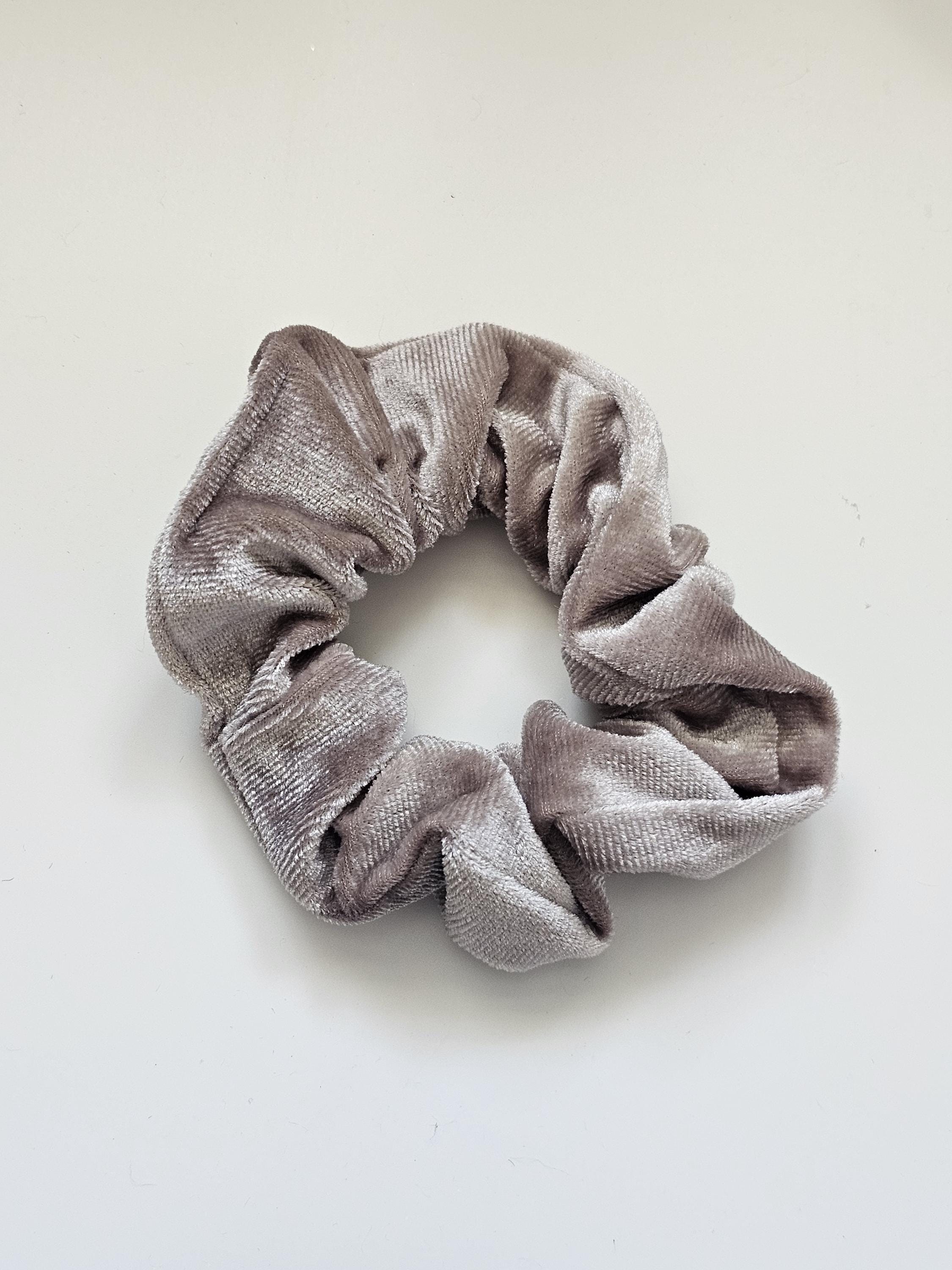 Velvet Scrunchie | Neutral Scrunchies | Soft Luxurious Hair Tie | Handmade Hair Accessory for Women & Girls | No Damage | Gift Idea - Thumbnail 7