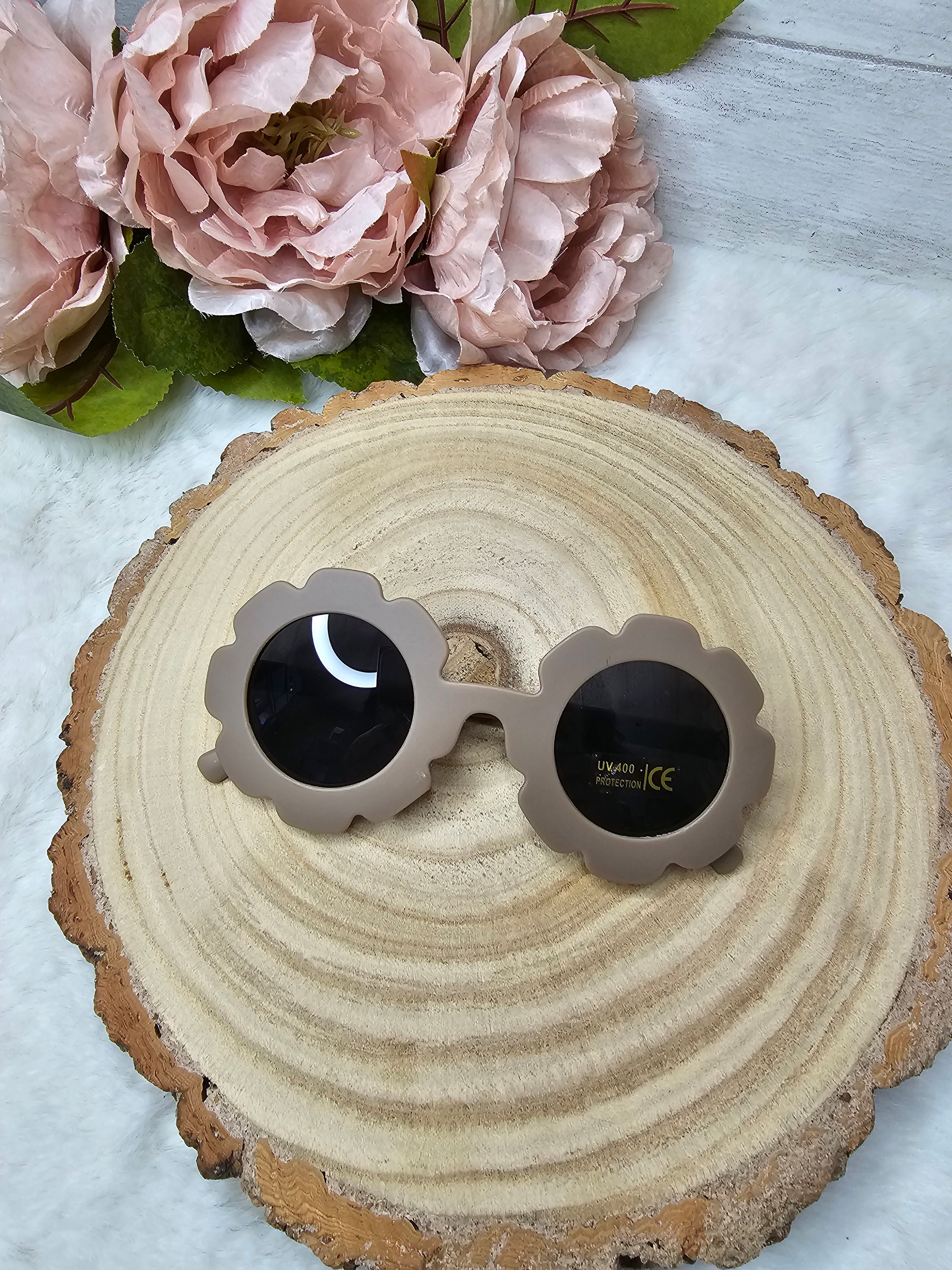 Girls flower sunglasses, Toddler sunglasses, Girls accessories, Stylish sunglasses, Flower girl gift, Girls birthday gift - Thumbnail 3