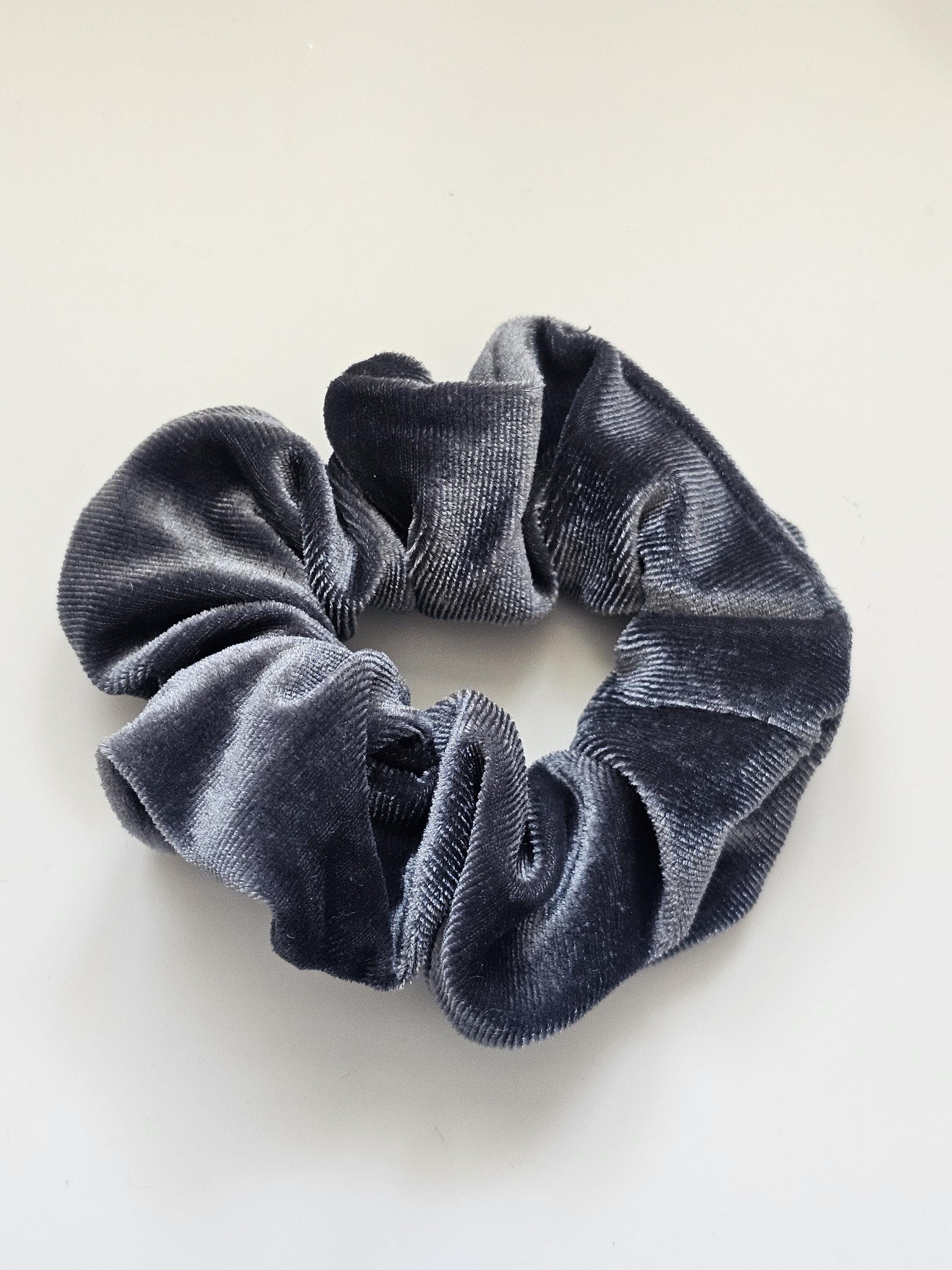 Velvet Scrunchie | Neutral Scrunchies | Soft Luxurious Hair Tie | Handmade Hair Accessory for Women & Girls | No Damage | Gift Idea - Thumbnail 2