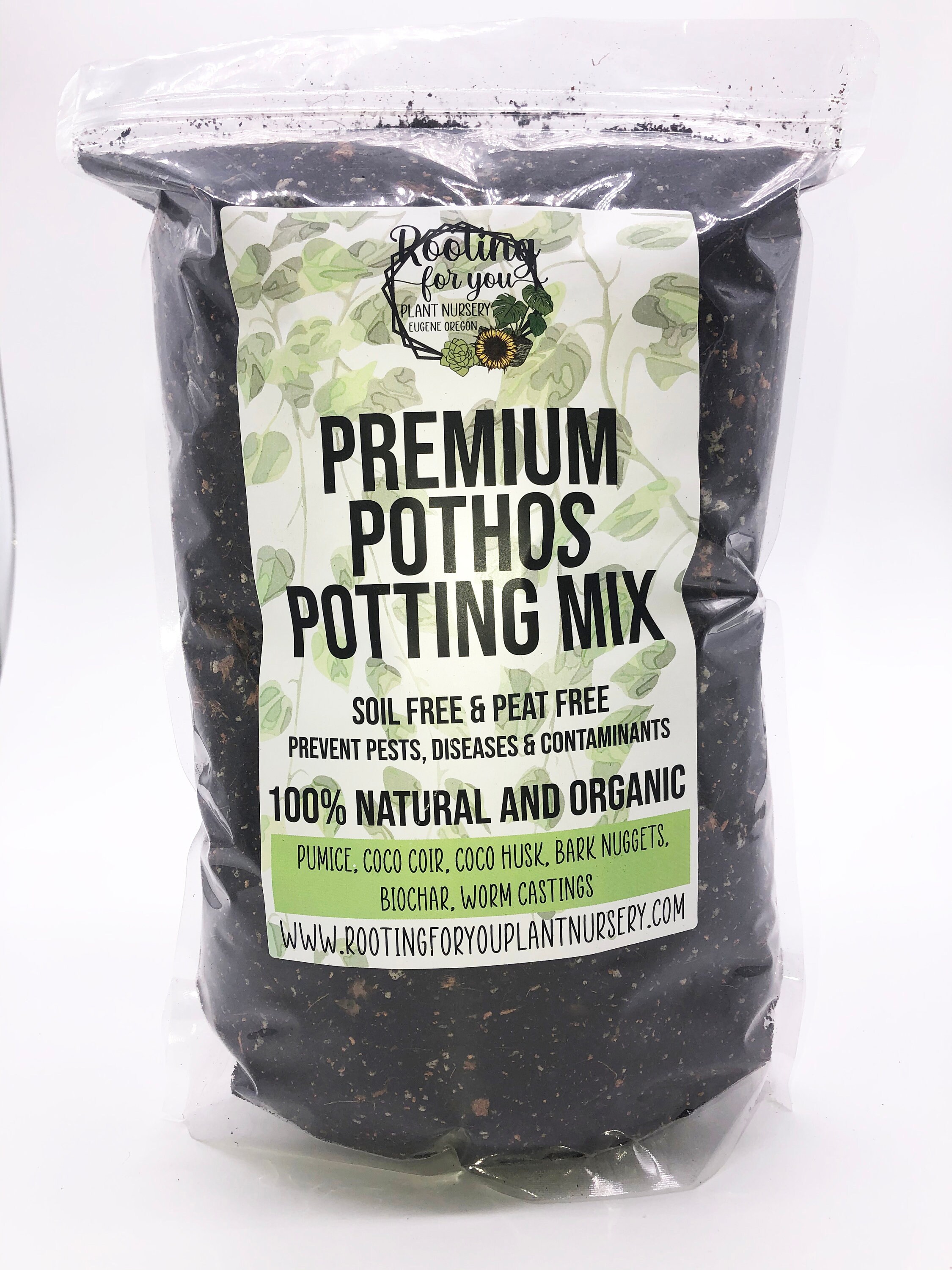 Pothos Premium Potting Mix SOIL LESS Mix 1/2 Gallon and 1 Etsy