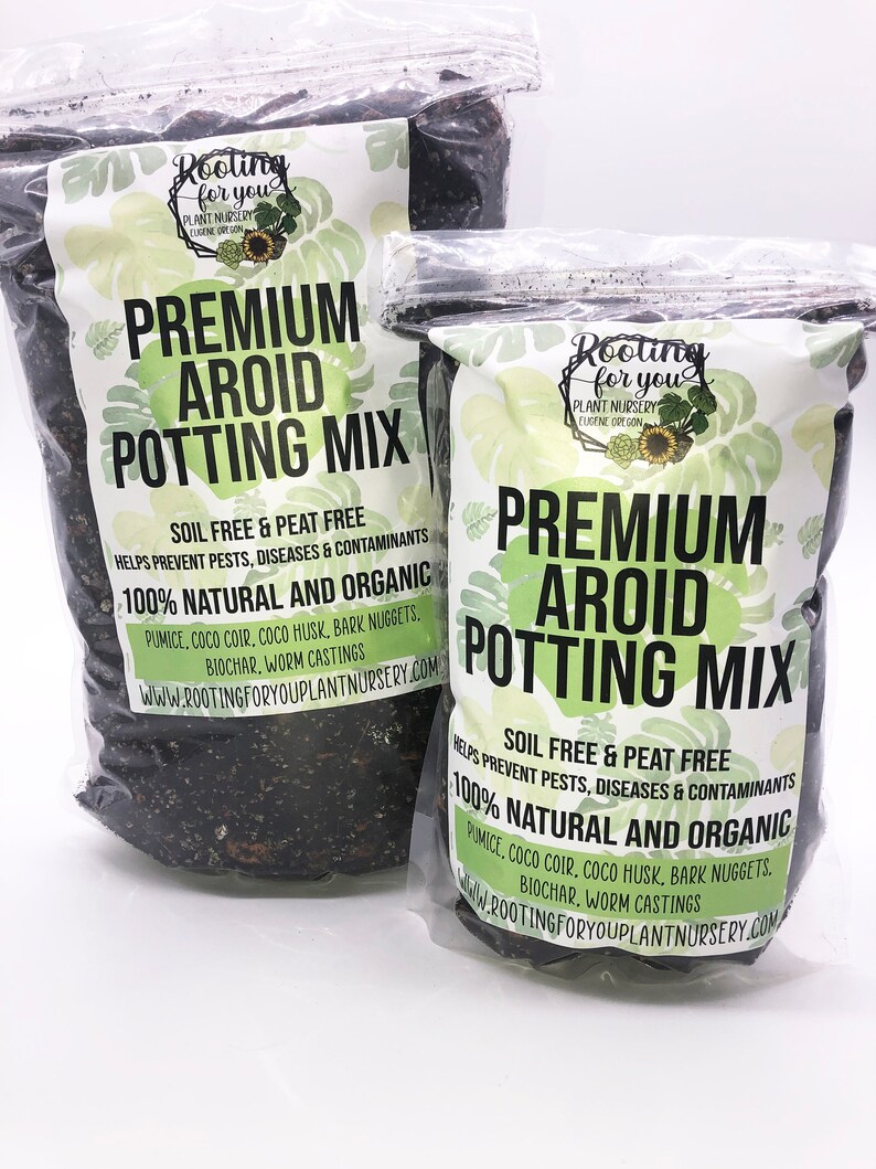 Aroid Premium Potting Mix SOIL LESS Mix 1/2 Gallon and 1 Etsy