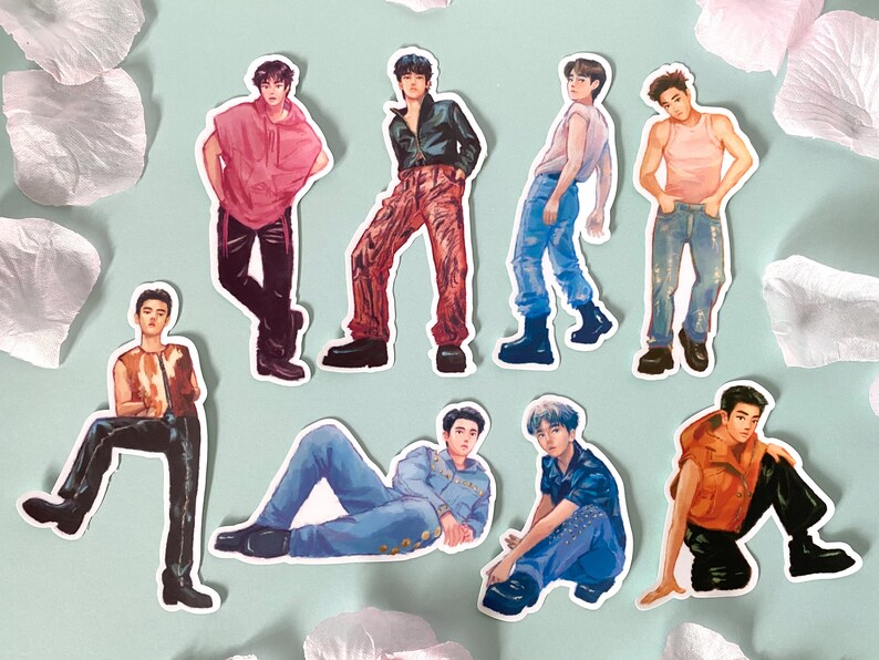 EXO Cream Soda Matte Stickers - EXIST Album - 8 Members - Etsy