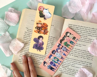 Team 7 & Konoha Genin - Ninja Anime Fanart Bookmarks