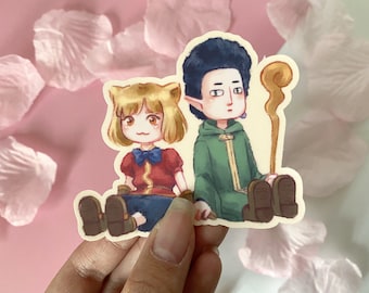 Akane & Yamada FOS Game Avatars - Loving Yamada at Lv999 Matte Die Cut Stickers