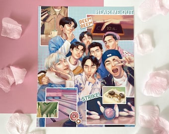 EXO Hear Me Out MV - "EXIST" Album - Group Fan Art Print