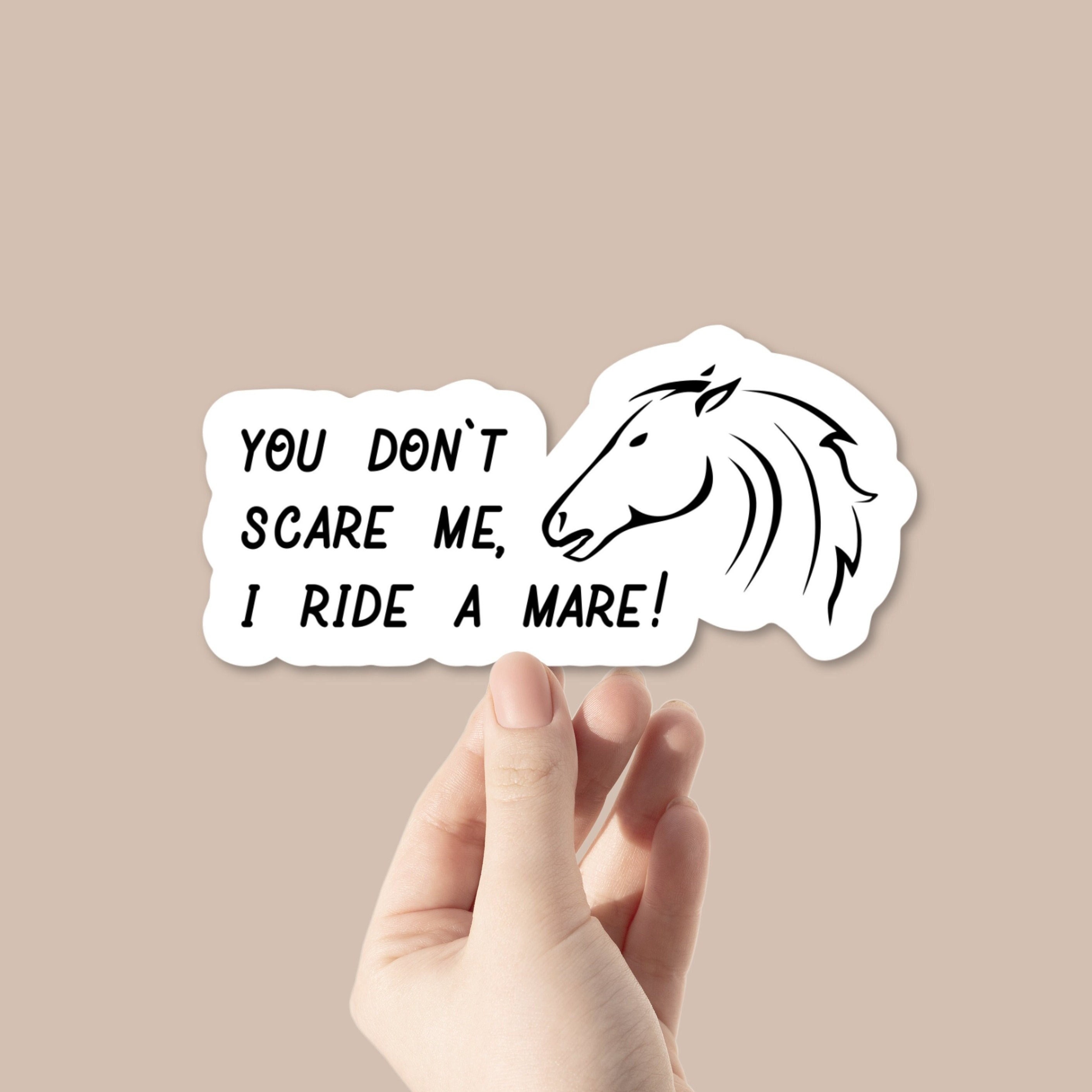 You Don't Scare Me I Ride A Mare Shirt | Horse Lovers Gift You Don't Scare Me I Ride A Mare Shirt | Horse Lovers Gift