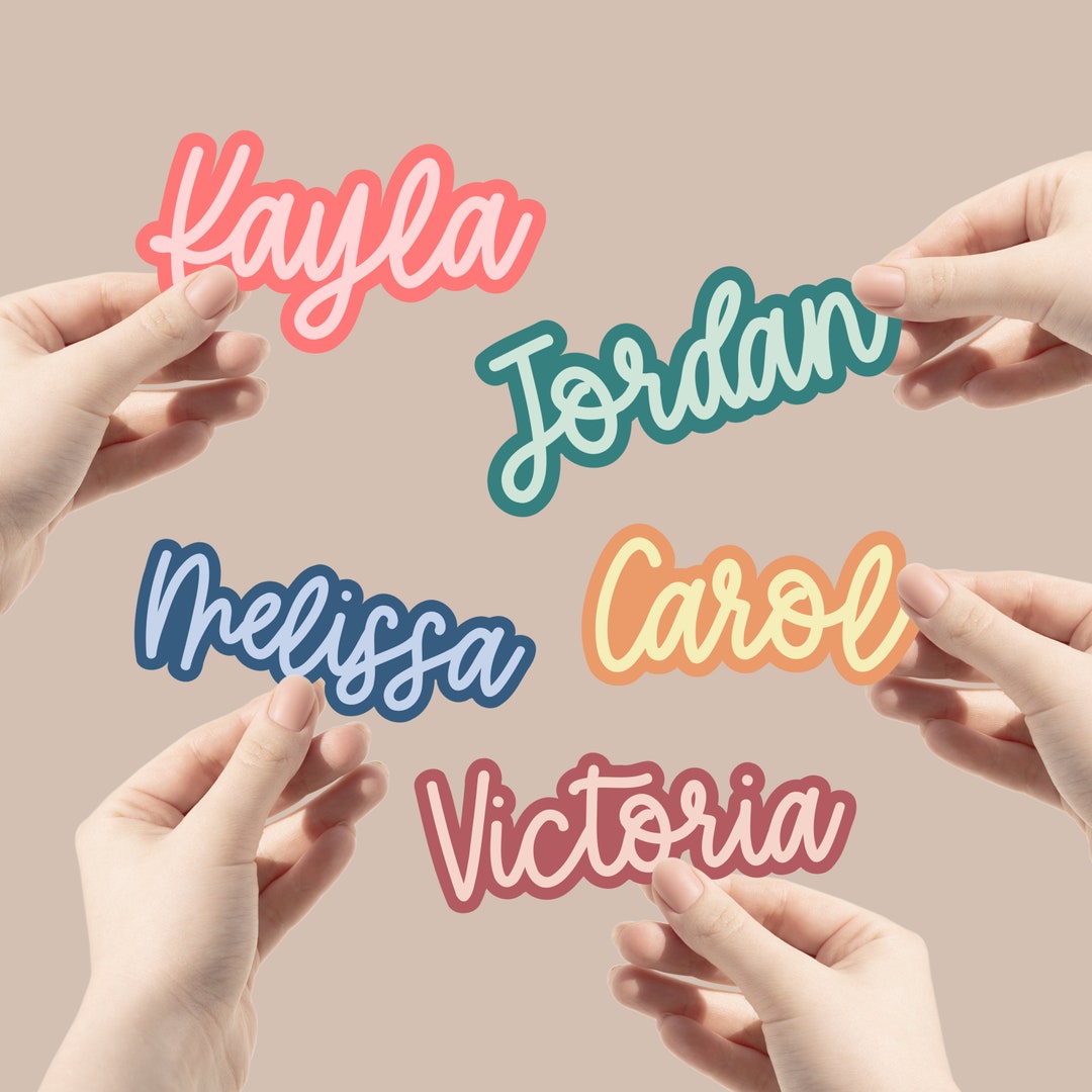 Personalized Script Name Sticker | Water Bottle, Tumbler, Laptop Decal ...