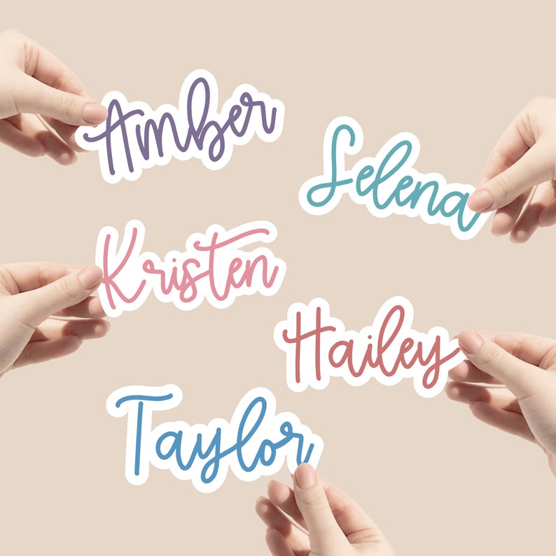 Personalized Script Name Sticker | Water Bottle, Tumbler, Laptop Decal ...