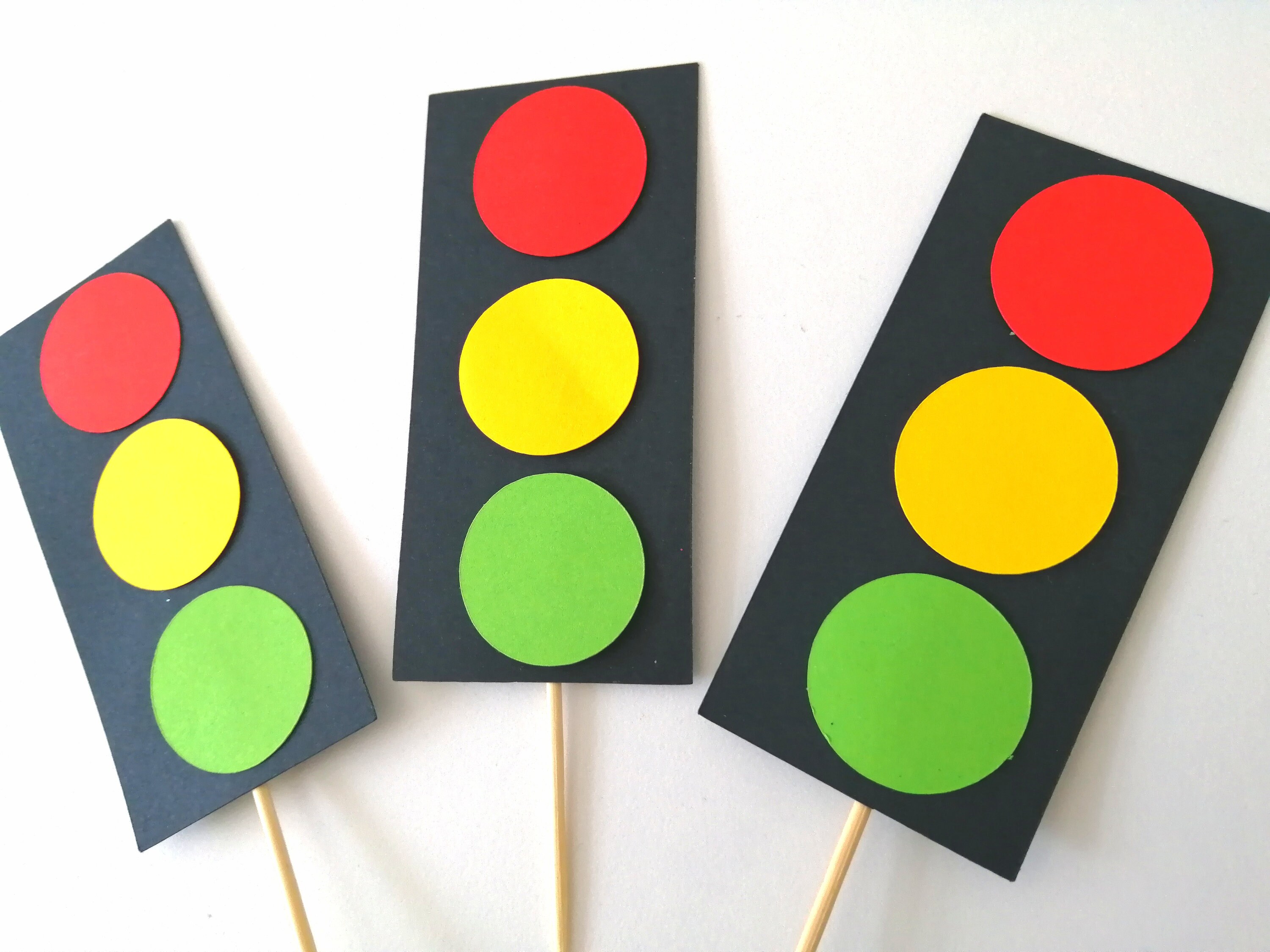 Traffic Light Cake Toppers Vehicle Party Supplies Etsy