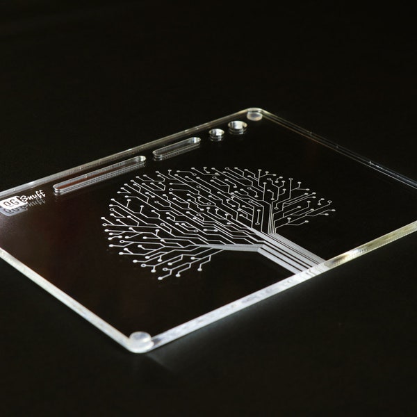 Electric tree blank clear tray with reflective light pad