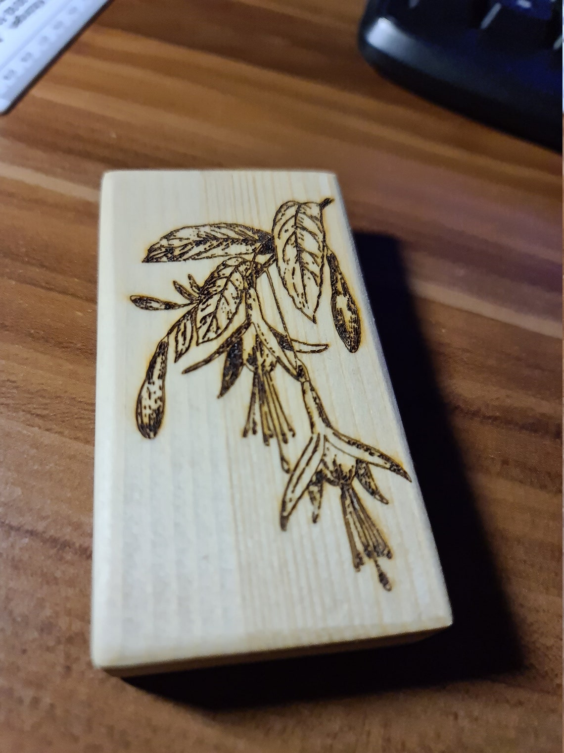 Laser engraving on wood flower hanging Etsy