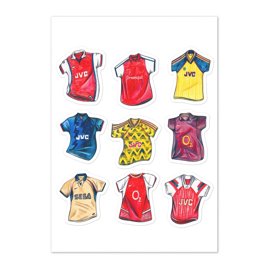 Arsenal Fan Favourites Sticker Sheet - Etsy
