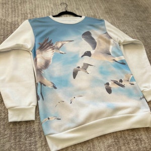1989 Taylor Swift Album Cover Seagull Sweatshirt, Swift Sweatshirt, Replica Merch for Swifties, Tay Fan Merchandise, Polaroid Photoshoot image 2