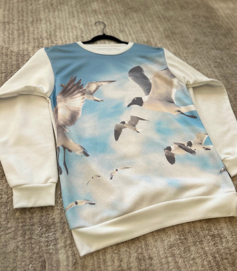 1989 Taylor Swift Album Cover Seagull Sweatshirt, Swift Sweatshirt, Replica Merch for Swifties, Tay Fan Merchandise, Polaroid Photoshoot image 2