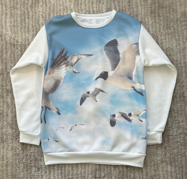 1989 Taylor Swift Album Cover Seagull Sweatshirt, Swift Sweatshirt, Replica Merch for Swifties, Tay Fan Merchandise, Polaroid Photoshoot image 1