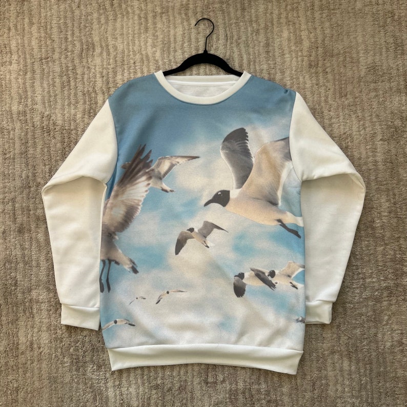 1989 Taylor Swift Album Cover Seagull Sweatshirt, Swift Sweatshirt, Replica Merch for Swifties, Tay Fan Merchandise, Polaroid Photoshoot image 4