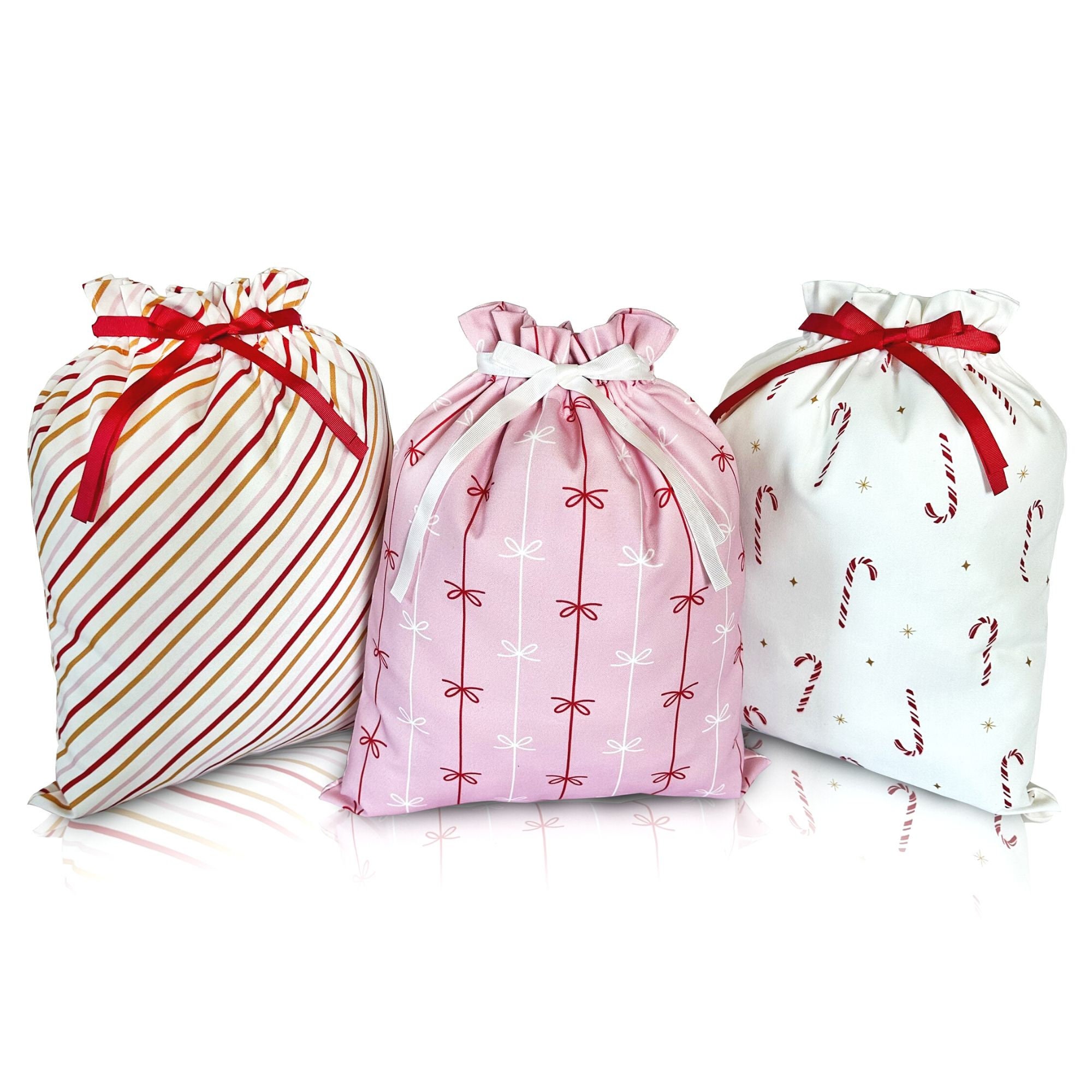 Drawstring christmas bags best sale