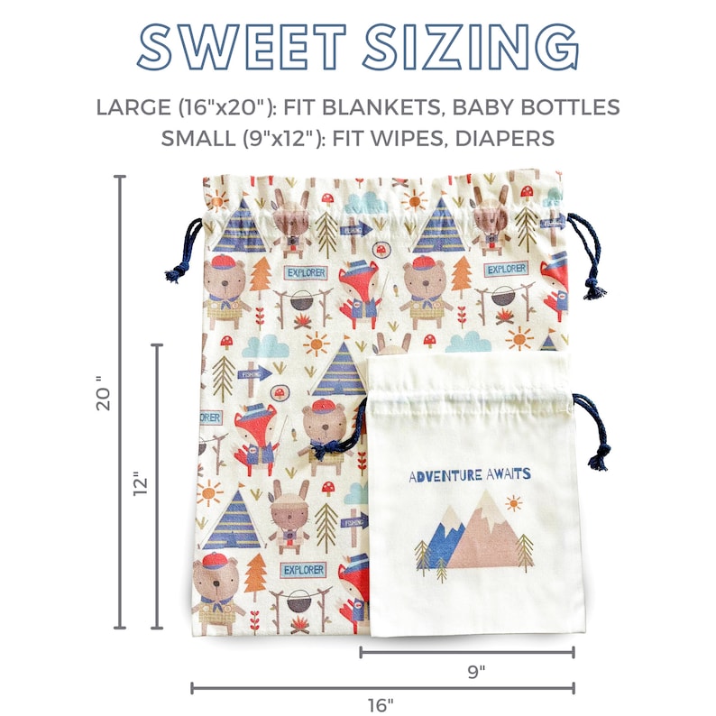 Baby Shower Gift Bag Reusable Gift Wrap for Boy Bday Fabric Etsy