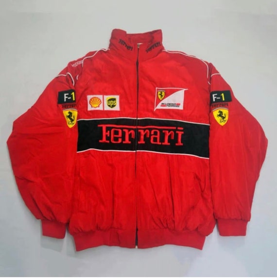 Nascar Formula 1 Ferrari Racing Jacket | Retro Vintage Streetwear 90s Style | F1