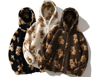 fluffy black hoodie