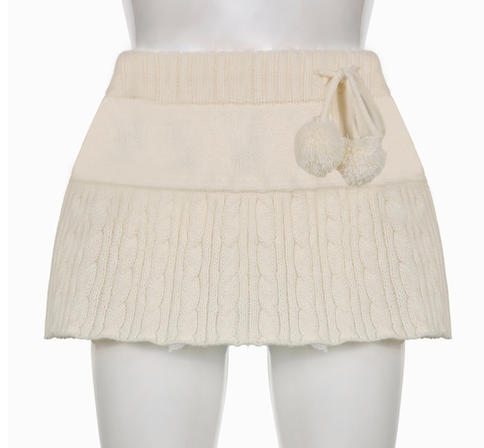 Y2k Knitted Mini Skirt Cream or Grey Grunge Early 2000s - Etsy UK