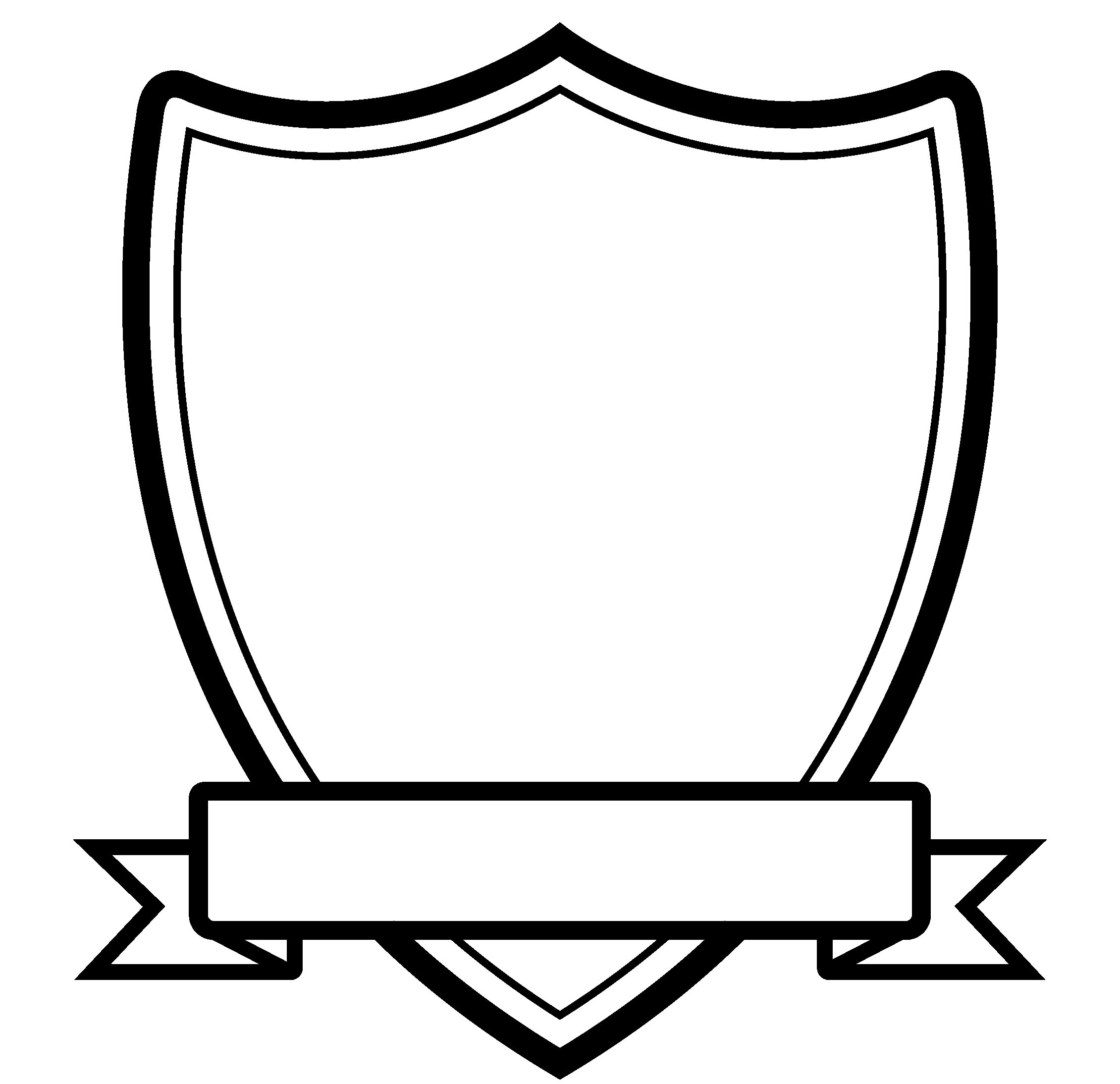 Blank Shield With Banner blank-shield-with-banner