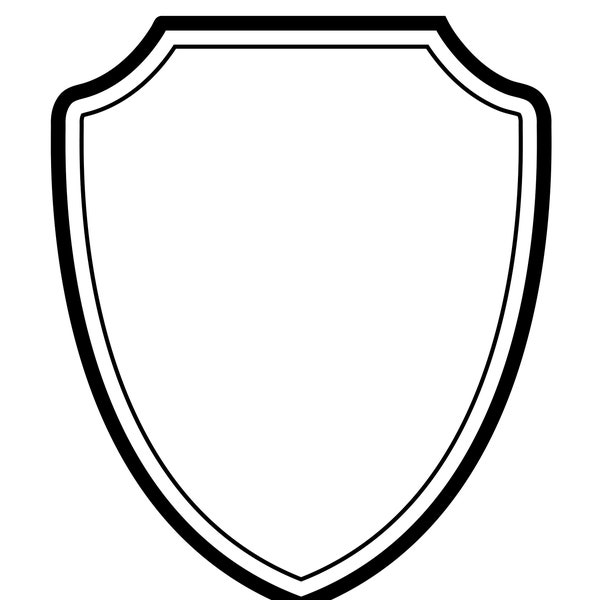 Shield | Crest | Vector Image | Digital Download | JPEG - PNG - PDF | Cut File